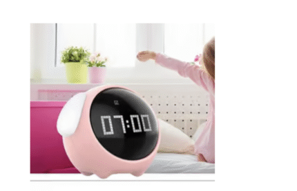 Digital Emoji Table Clock (Pink) - DesiDiya